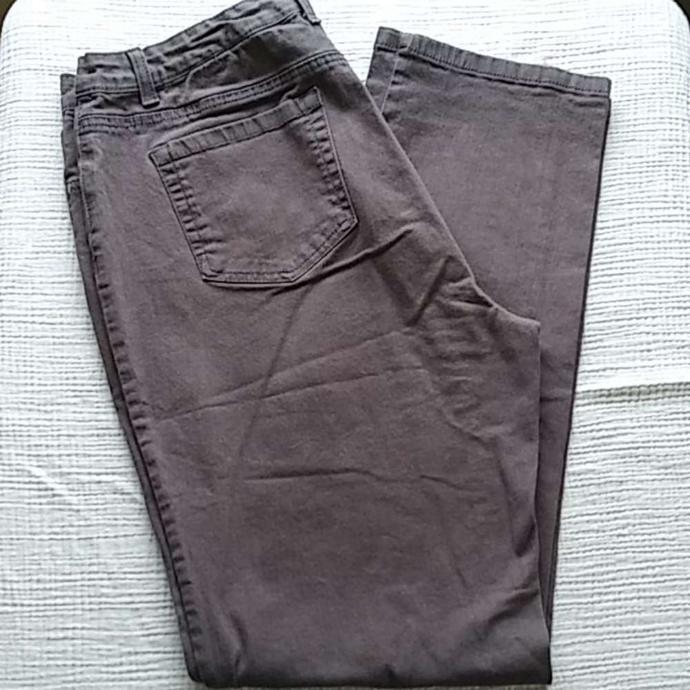 Charter club grey straight leg jean size 16